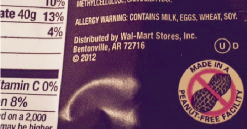 Always happy to see this kind of allergy warning on chocolate.