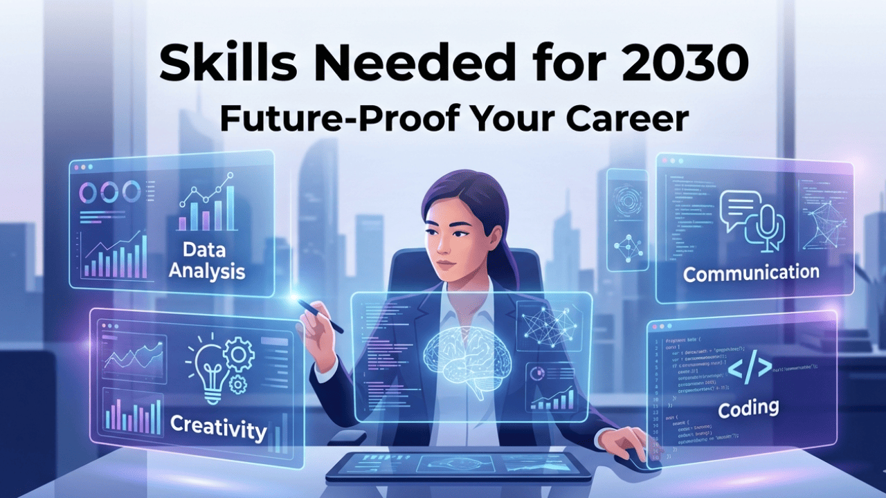 skills needed for 2030 future skills AI digital workplace and career development