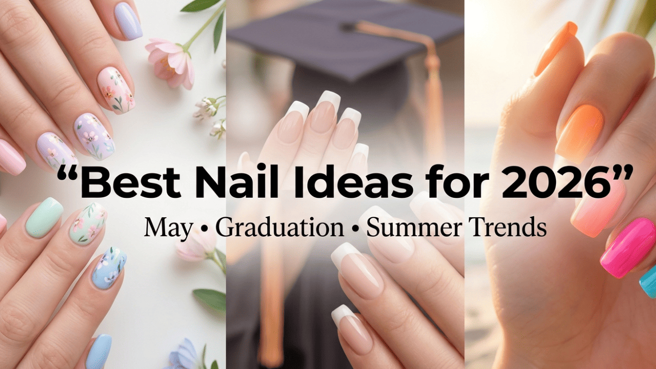 best nail ideas for 2026 summer may and graduation nail designs aesthetic seasonal manicure trends